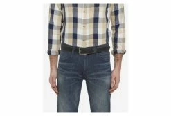 Ceinture Wrangler Leather Stitched