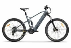 VTT Electrique Tout Suspendu Moma Bikes E-MTB 27.5'' Shimano Altus 8V Gris