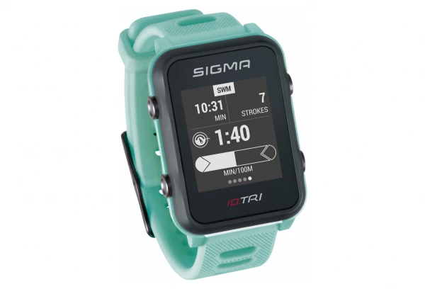 Montre GPS Sigma ID.TRI Turquoise Fluo – Image 3
