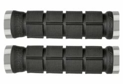 Paire De Grips Lizard Skins Northshore Lock-On Noir / Argent
