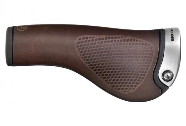 Poignées Ergon GP1 BioLeder Marron – Image 2