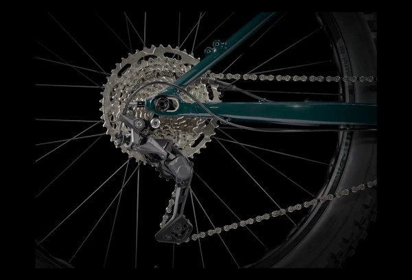 VTT Fatbike Trek Farley 5 27.5'' Shimano Deore 10V Nautical Navy To Teal Fade 2022 – Image 4