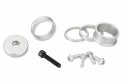 Wolf-tooth Kit De Personnalisation Wolf Tooth Anodized Color Kit (Entretoises De Direction Capot De Direction Vis De Porte-Bidon) Argent