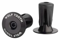 Wolf-tooth Embouts De Guidon Wolf Tooth Alloy Bar End Plugs Noir