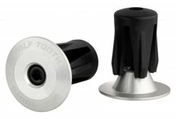 Wolf-tooth Embouts De Guidon Wolf Tooth Alloy Bar End Plugs Argent