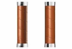 Paire De Grips Brooks England Slender Leather Grips 130 Mm Miel