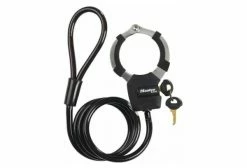 Master Lock ANTIVOL VELO CABLE A BOUCLE AVEC MENOTTE MASTERLOCK STREET CUFF DIAM 8mm L1M - LIVRE AVEC 4 CLES -NIVEAU SECURITE 6