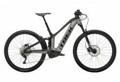 VTT Électrique Tout-Suspendu Trek Powerfly FS 4 Shimano Deore 10V 500Wh Gris Gunmetal / Noir Matt 2022