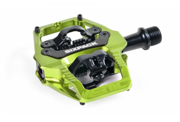 Sixpack Racing Pédales Sixpack-Racing Vertic (Q-Factor : 58.5mm) Couleur:Electric Green
