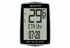 Compteur Sans Fil SIGMA BC 16.16 STS Noir