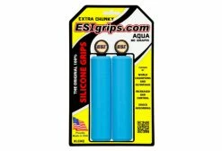 ESI Grips Paire De Grips Silicone ESI Extra Chunky 34mm Bleu