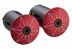 Embout De Cintre Supacaz Star Plugz (anodized) Rouge